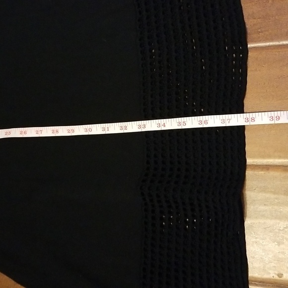 Nanette Lepore Knit Mesh Black Shortsleeve Above The Knee Dress Size Large - Picture 7 of 12